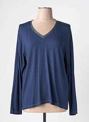 Tricou mâneci lungi mâneci lungi albastru KANOPE femeie