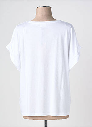 Tricou croială dreaptă mâneci scurte alb JULIE GUERLANDE femeie