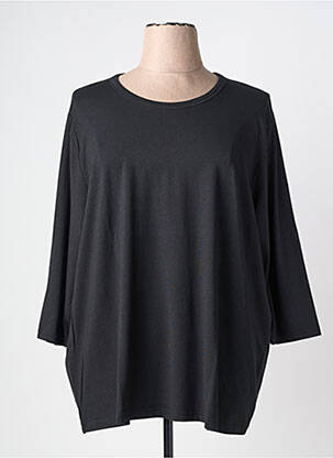 Tricou mâneci 3/4 mâneci 3/4 negru SIGNATURE femeie