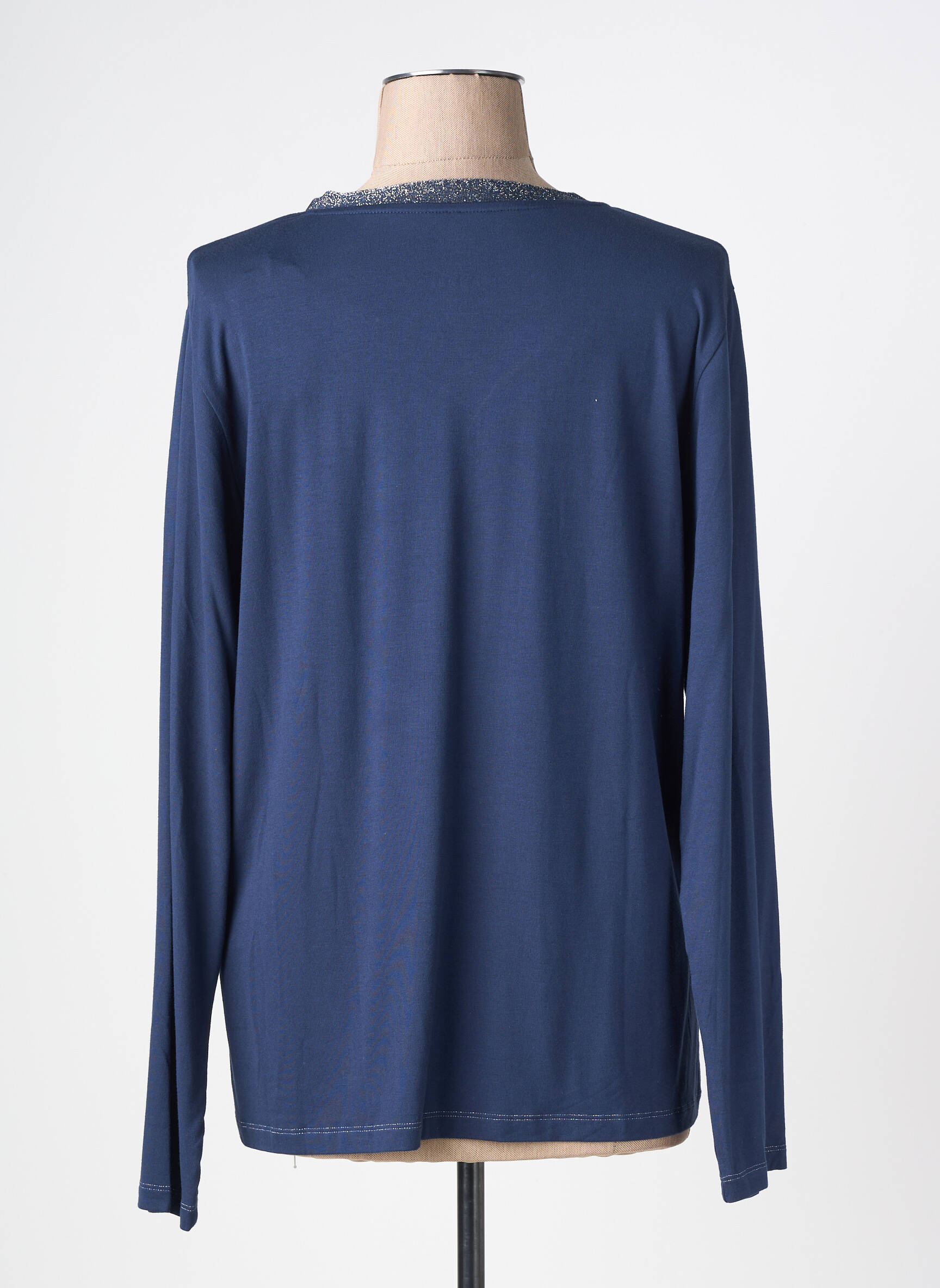 Tricou mâneci lungi mâneci lungi albastru KANOPE femeie