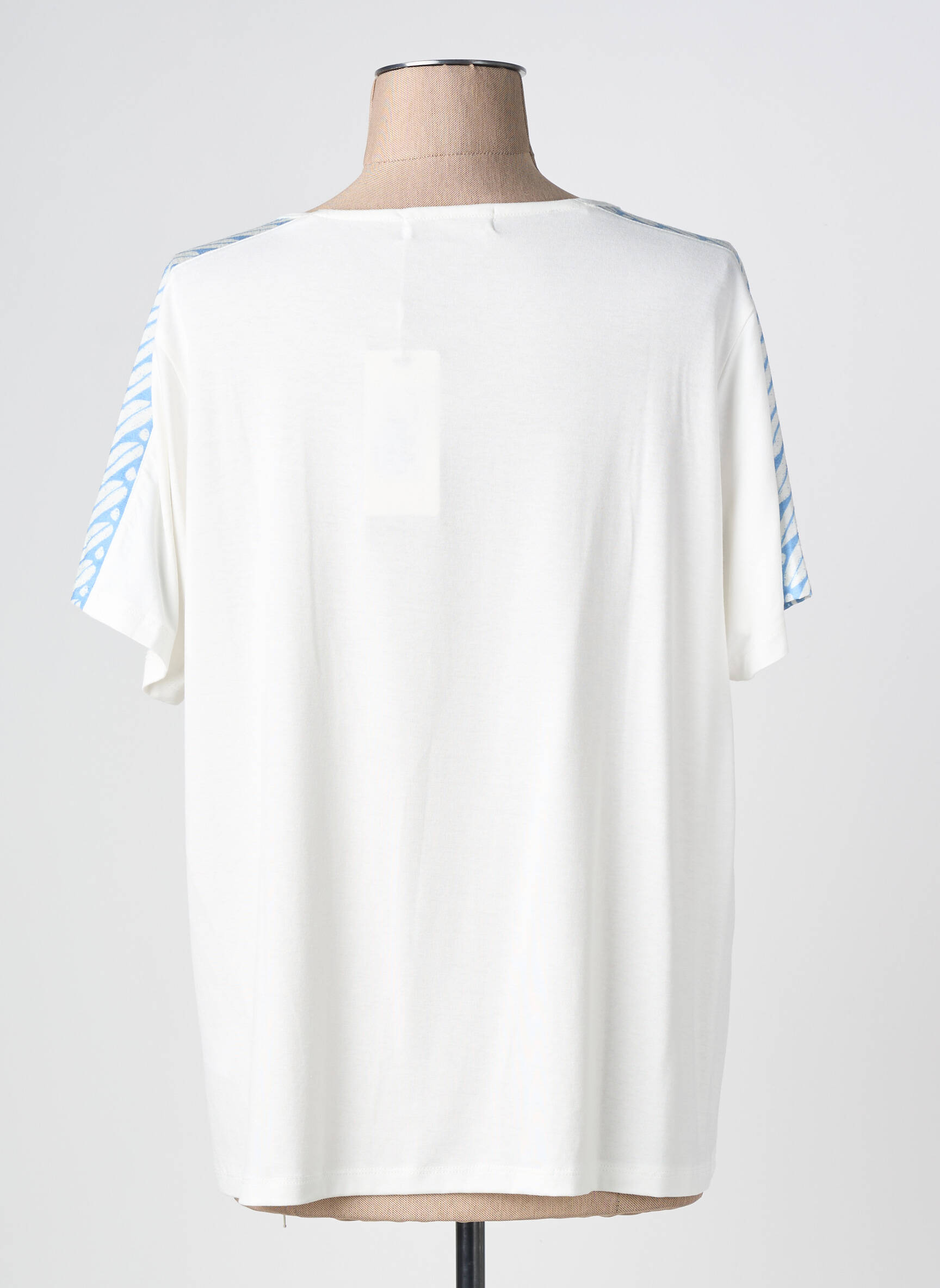 Tricou imprimeu fantezie mâneci scurte albastru MCM femeie