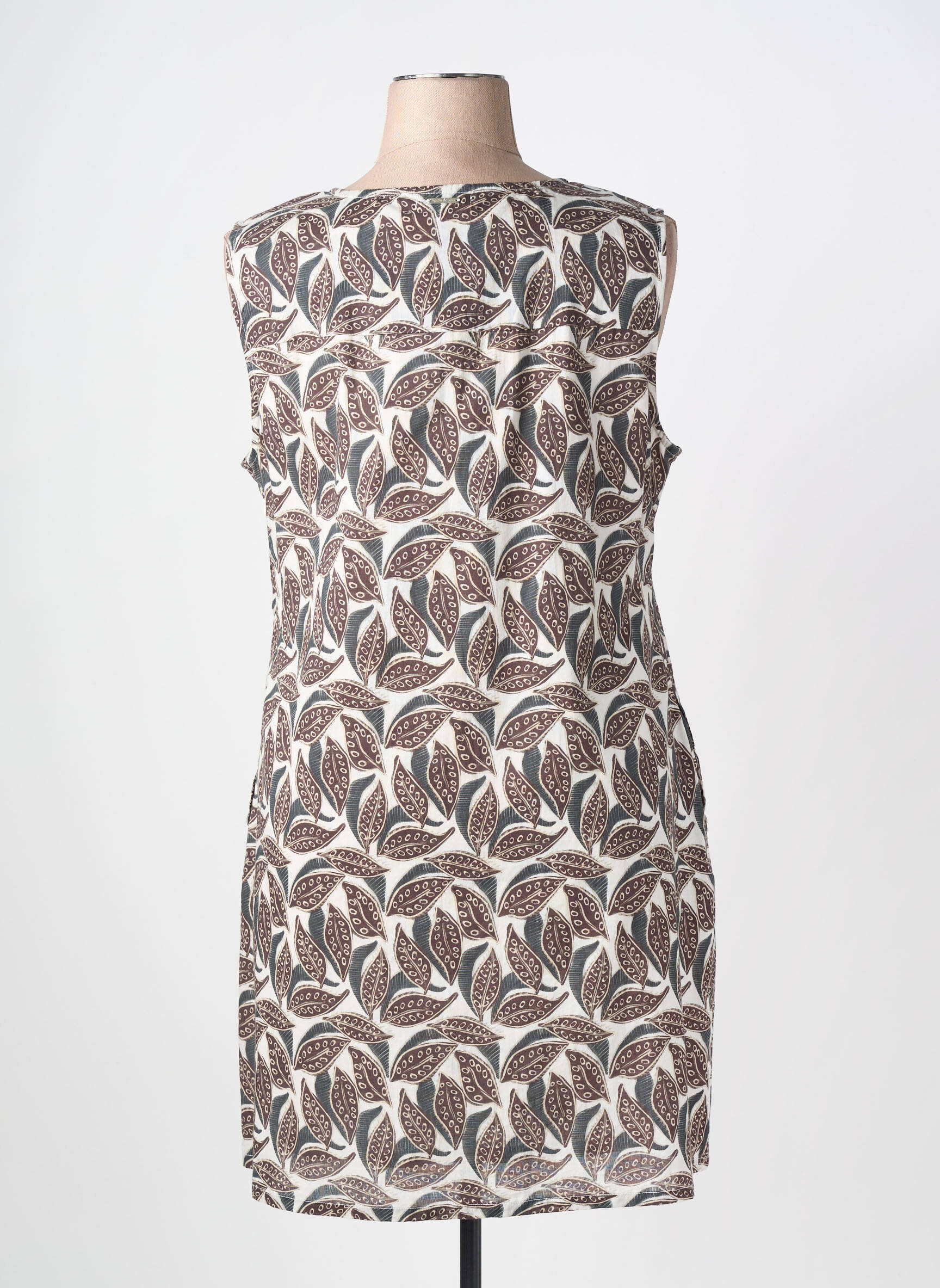 Rochie midi fără mâneci fără mâneci maro AGATHE & LOUISE femeie