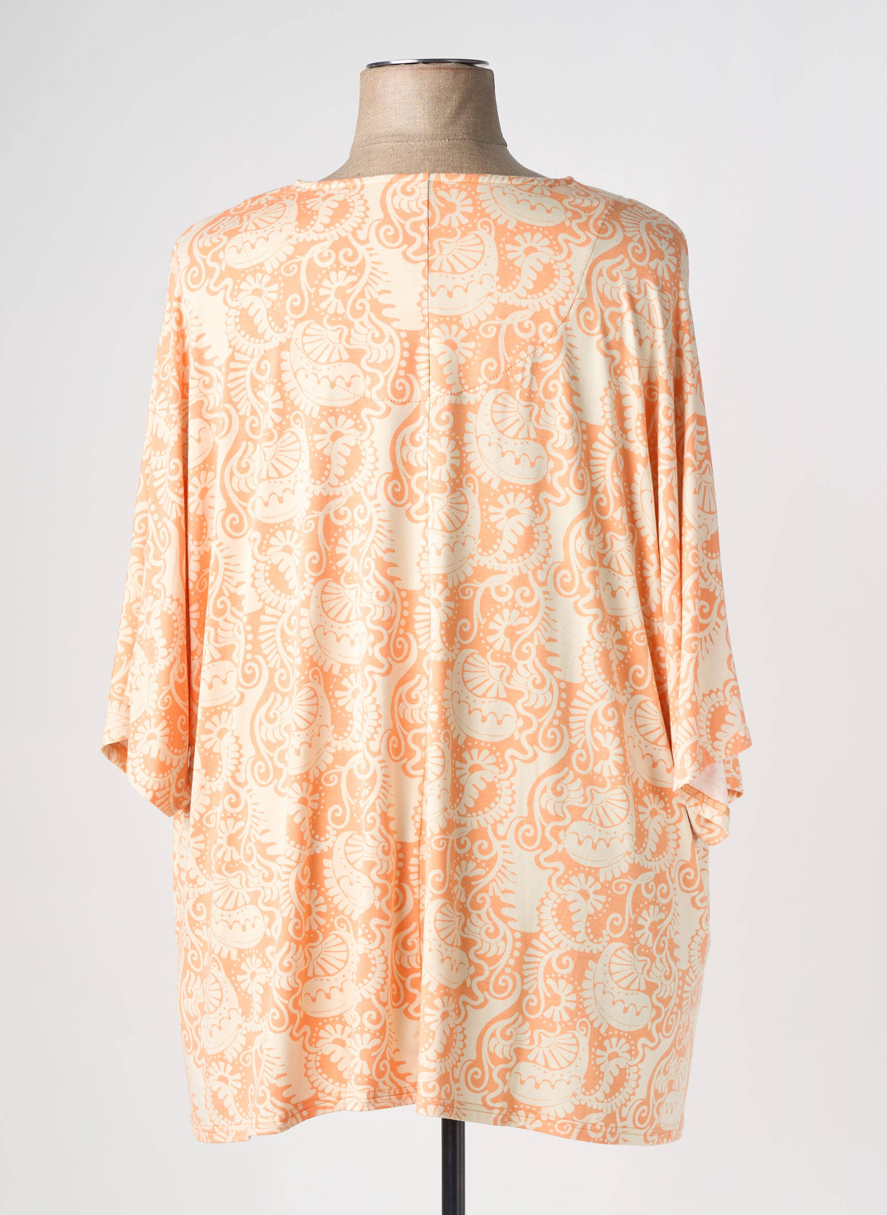 Tricou mâneci 3/4 mâneci 3/4 portocalie CISO femeie