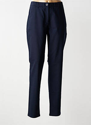 Pantalon slim talie elastică mărime normală albastru SIGNATURE femeie