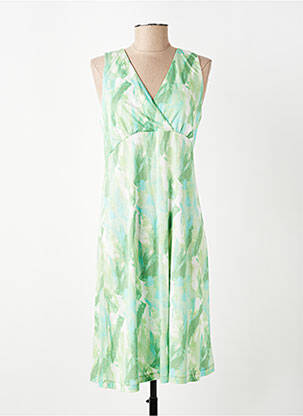 Rochie midi fără mâneci fără mâneci verde SURKANA femeie