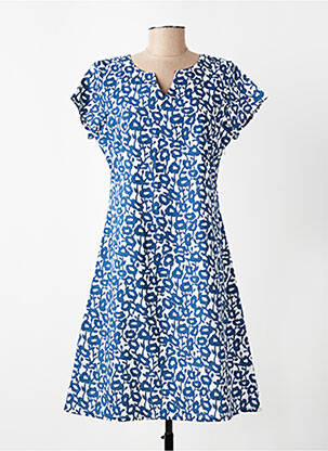 Rochie scurtă mâneci scurte mâneci scurte albastru AGATHE & LOUISE femeie