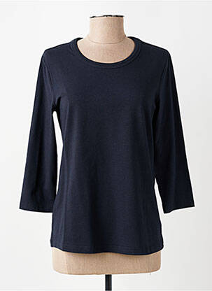 Tricou mâneci 3/4 mâneci 3/4 albastru închis SIGNATURE femeie