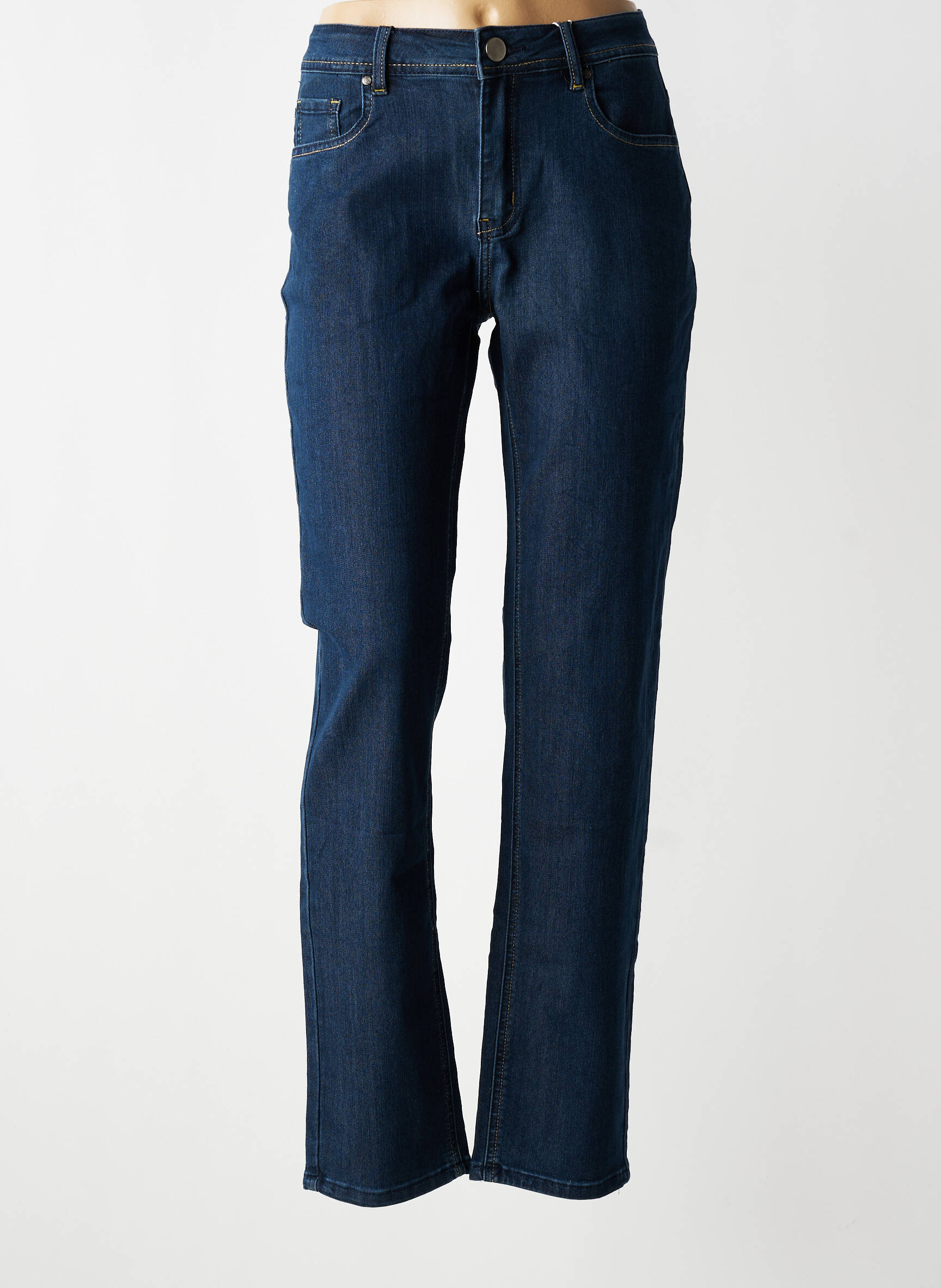 Pantalon drept elasticitate mărime normală albastru KANOPE femeie