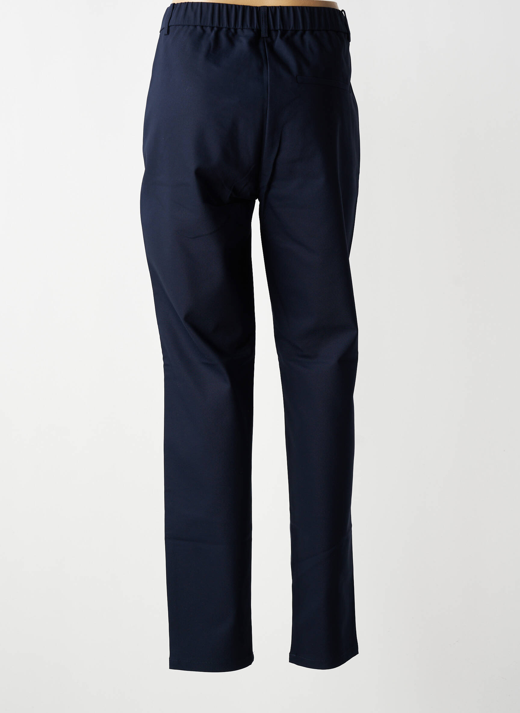 Pantalon slim talie elastică mărime normală albastru SIGNATURE femeie