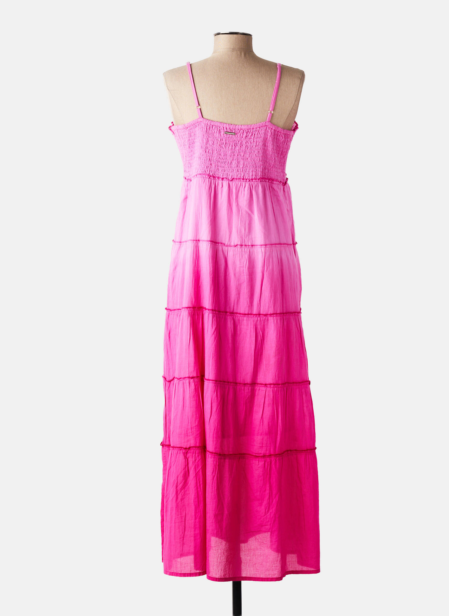 Rochie lungă croială fluidă bretele subțiri roz L'ATELIER D'ANNA femeie