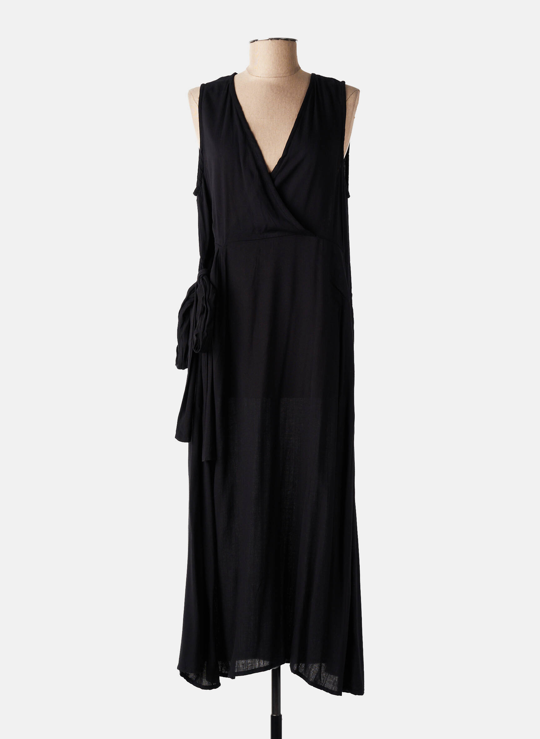 Rochie midi fără mâneci fără mâneci negru JUBYLEE femeie