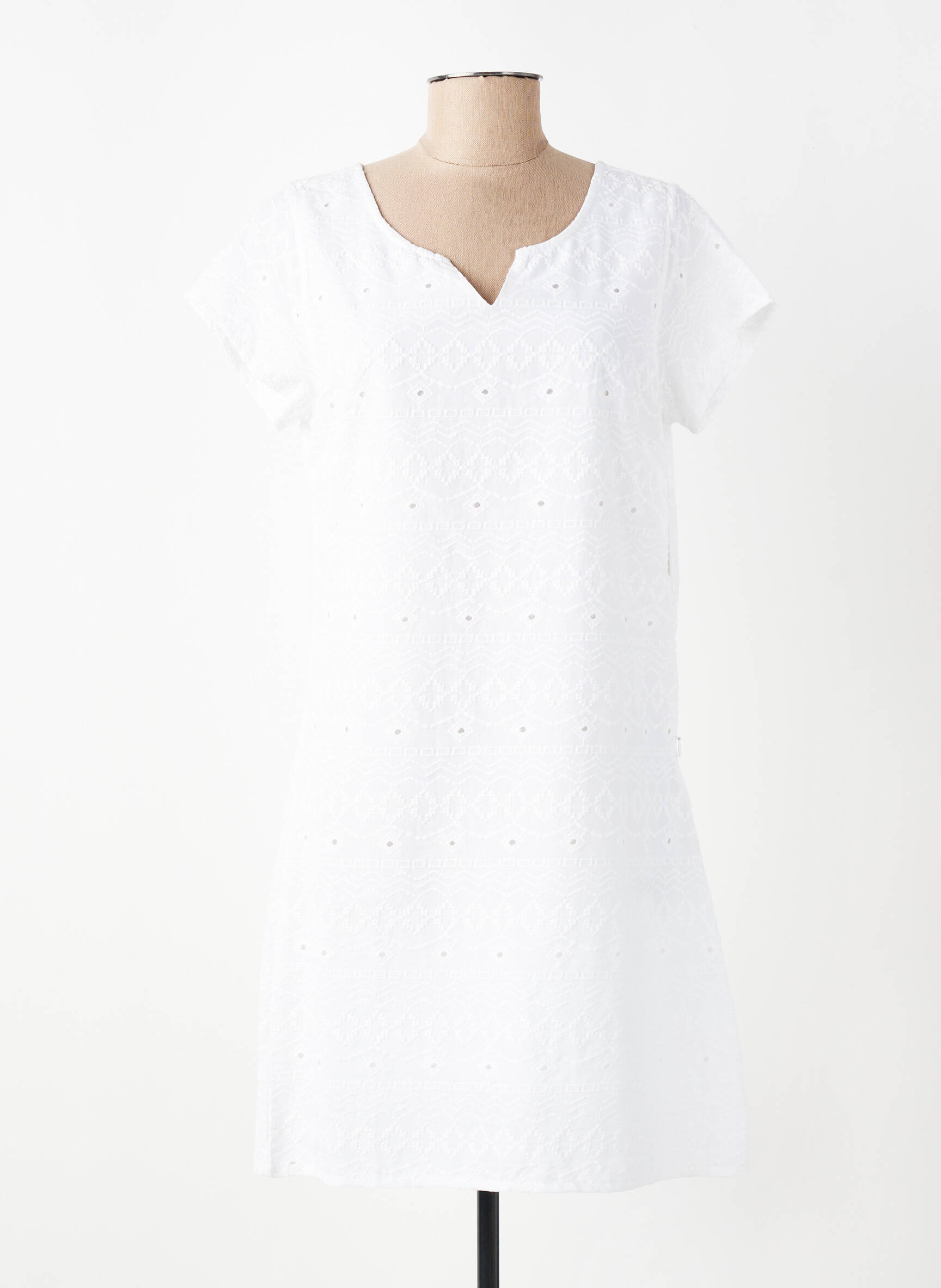 Rochie scurtă mâneci scurte mâneci scurte alb AGATHE & LOUISE femeie
