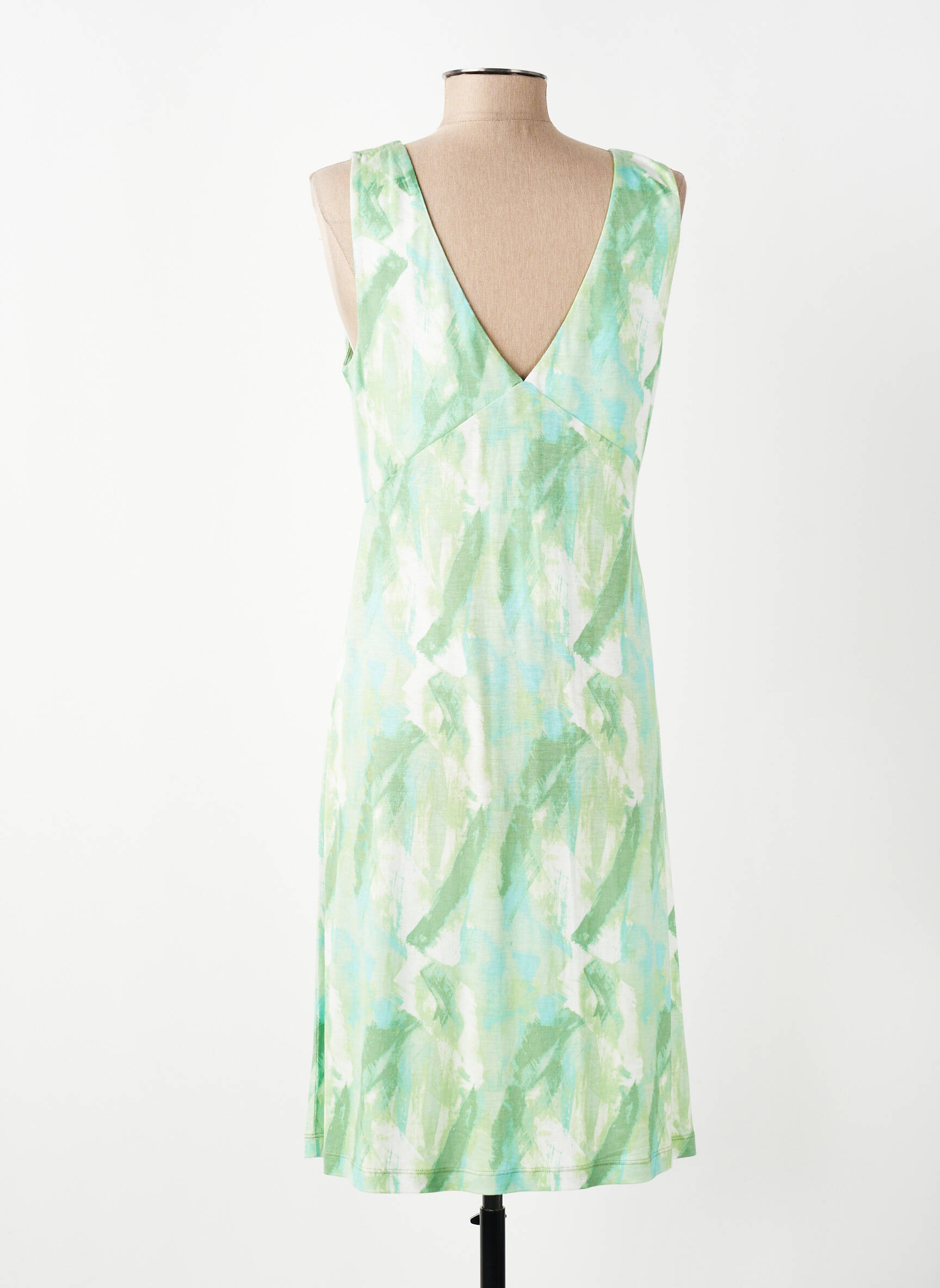 Rochie midi fără mâneci fără mâneci verde SURKANA femeie