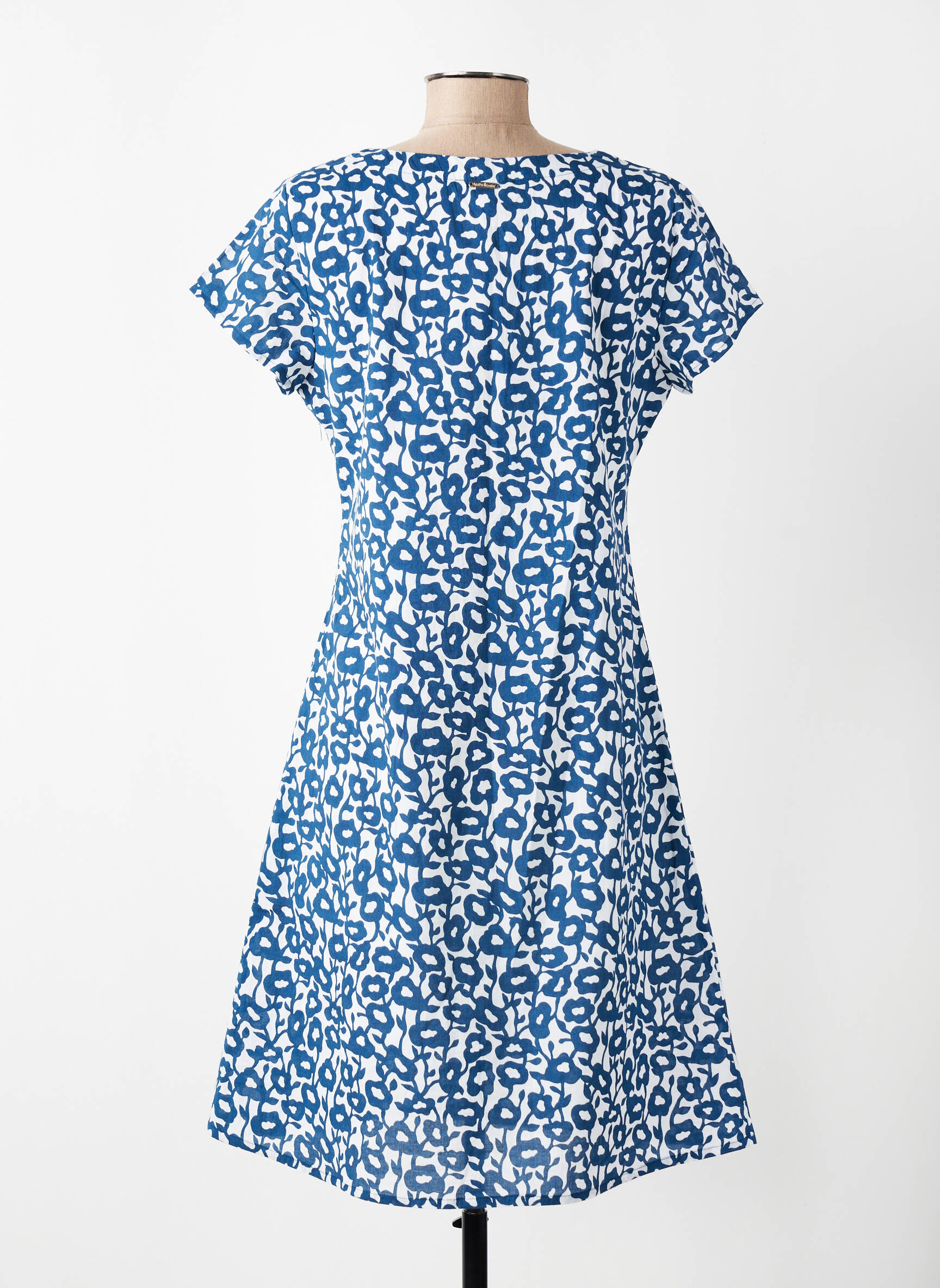 Rochie scurtă mâneci scurte mâneci scurte albastru AGATHE & LOUISE femeie