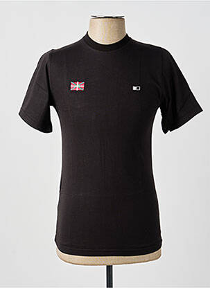 Tricou broderie mâneci scurte negru GWEN & BLACK bărbat