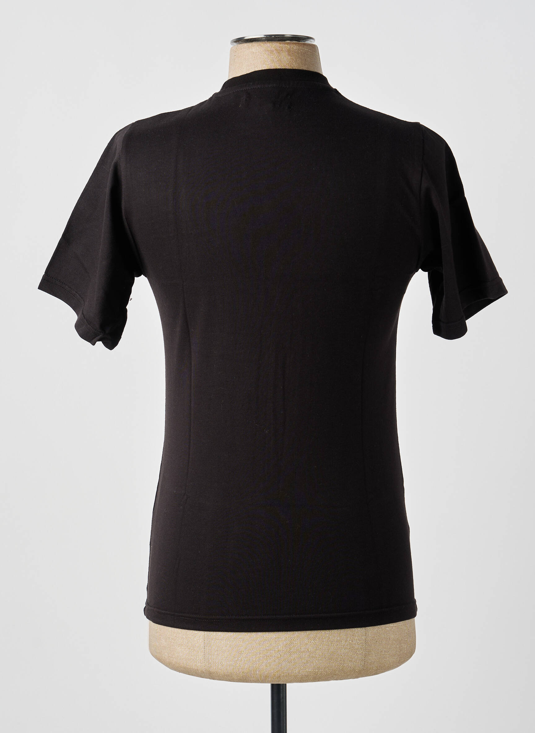 Tricou broderie mâneci scurte negru GWEN & BLACK bărbat