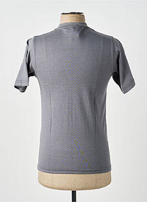 Tricou broderie mâneci scurte gri GWEN & BLACK bărbat