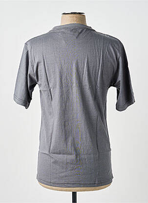 Tricou broderie mâneci scurte gri GWEN & BLACK bărbat