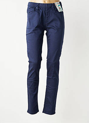 Pantalon slim talie elastică mărime normală albastru S.QUISE femeie