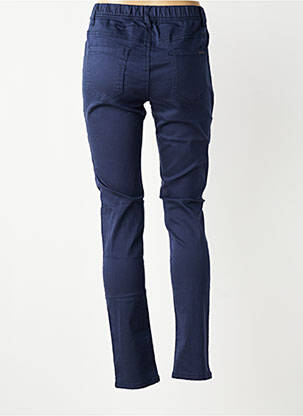 Pantalon slim talie elastică mărime normală albastru S.QUISE femeie