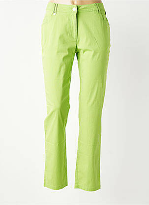 Pantalon drept elasticitate mărime normală verde AGATHE & LOUISE femeie