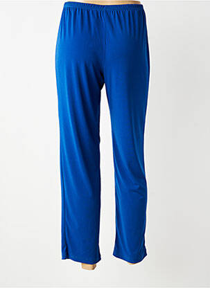 Pantalon slim talie elastică mărime normală albastru TELMAIL femeie