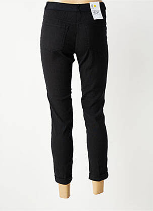 Pantalon 7/8 talie elastică mărime normală negru EAST DRIVE femeie
