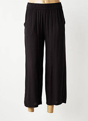 Pantalon 7/8 talie elastică mărime normală negru B.YOUNG femeie