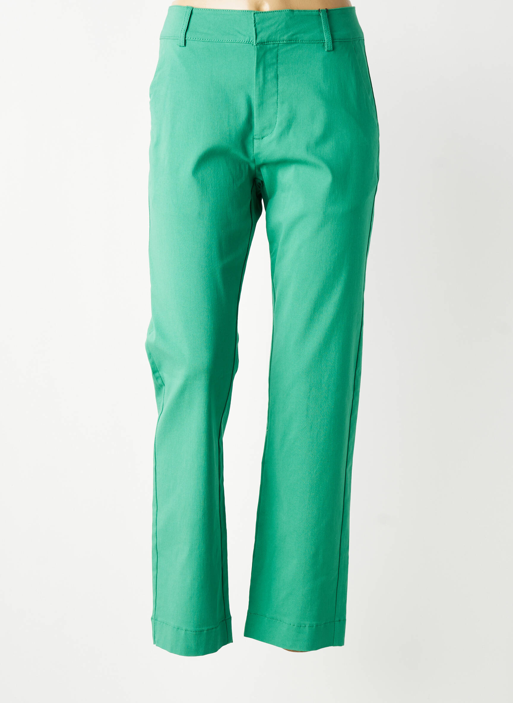 Pantalon drept elasticitate mărime normală verde B.YOUNG femeie