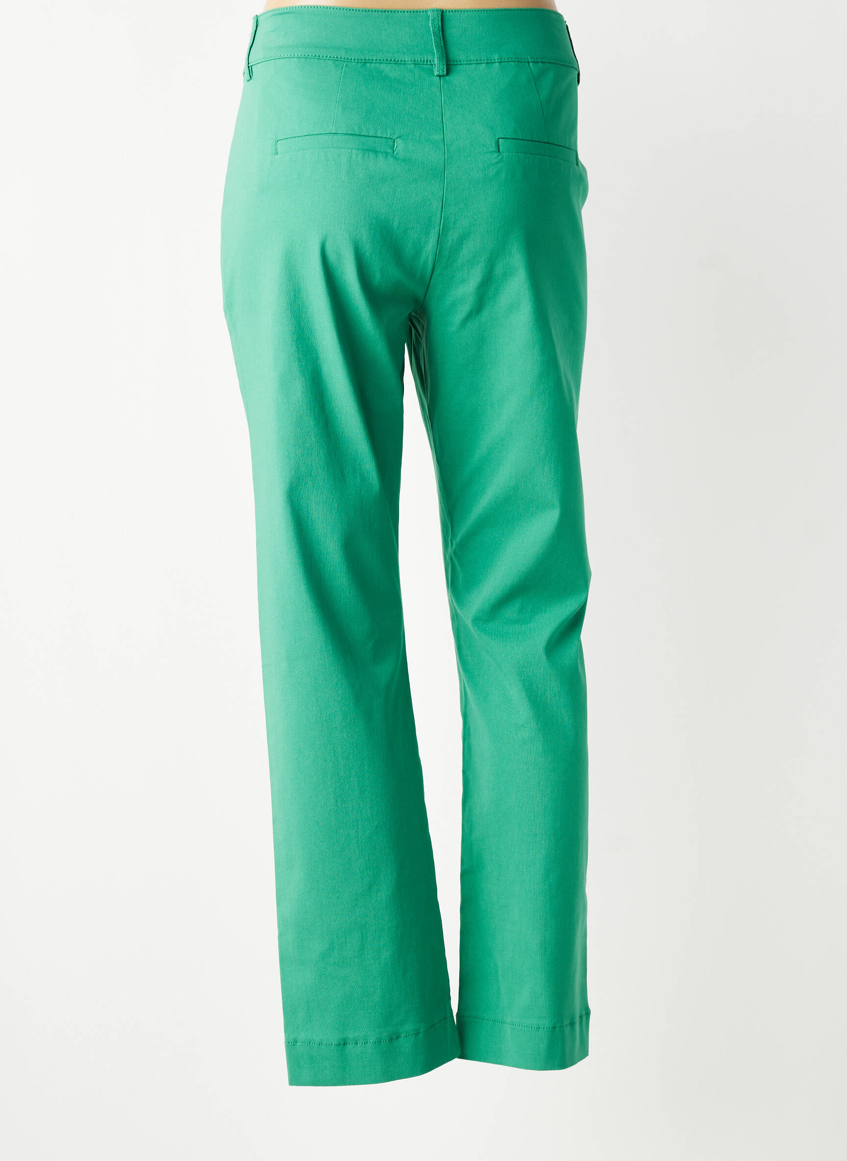 Pantalon drept elasticitate mărime normală verde B.YOUNG femeie