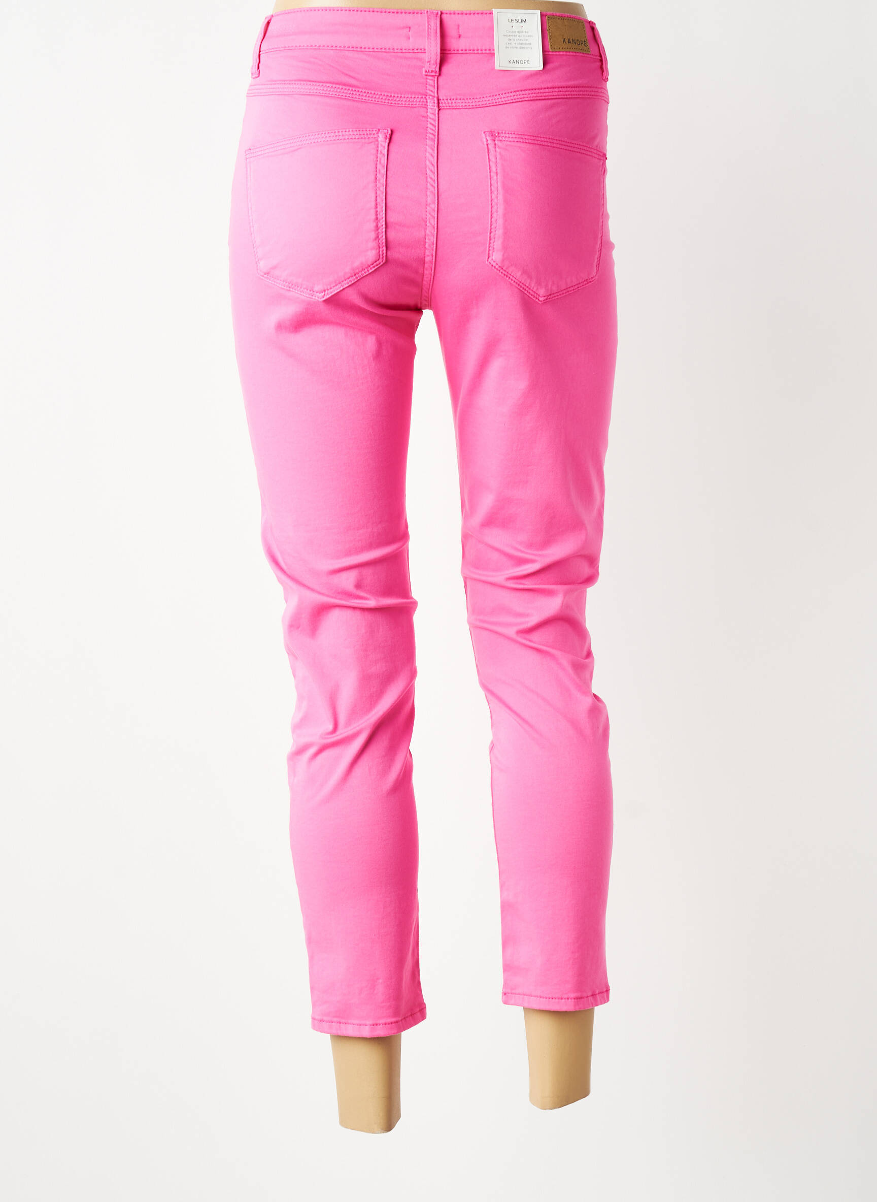 Pantalon 7/8 elasticitate mărime normală roz KANOPE femeie