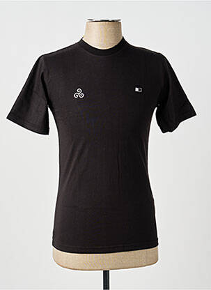 Tricou broderie mâneci scurte negru GWEN & BLACK bărbat
