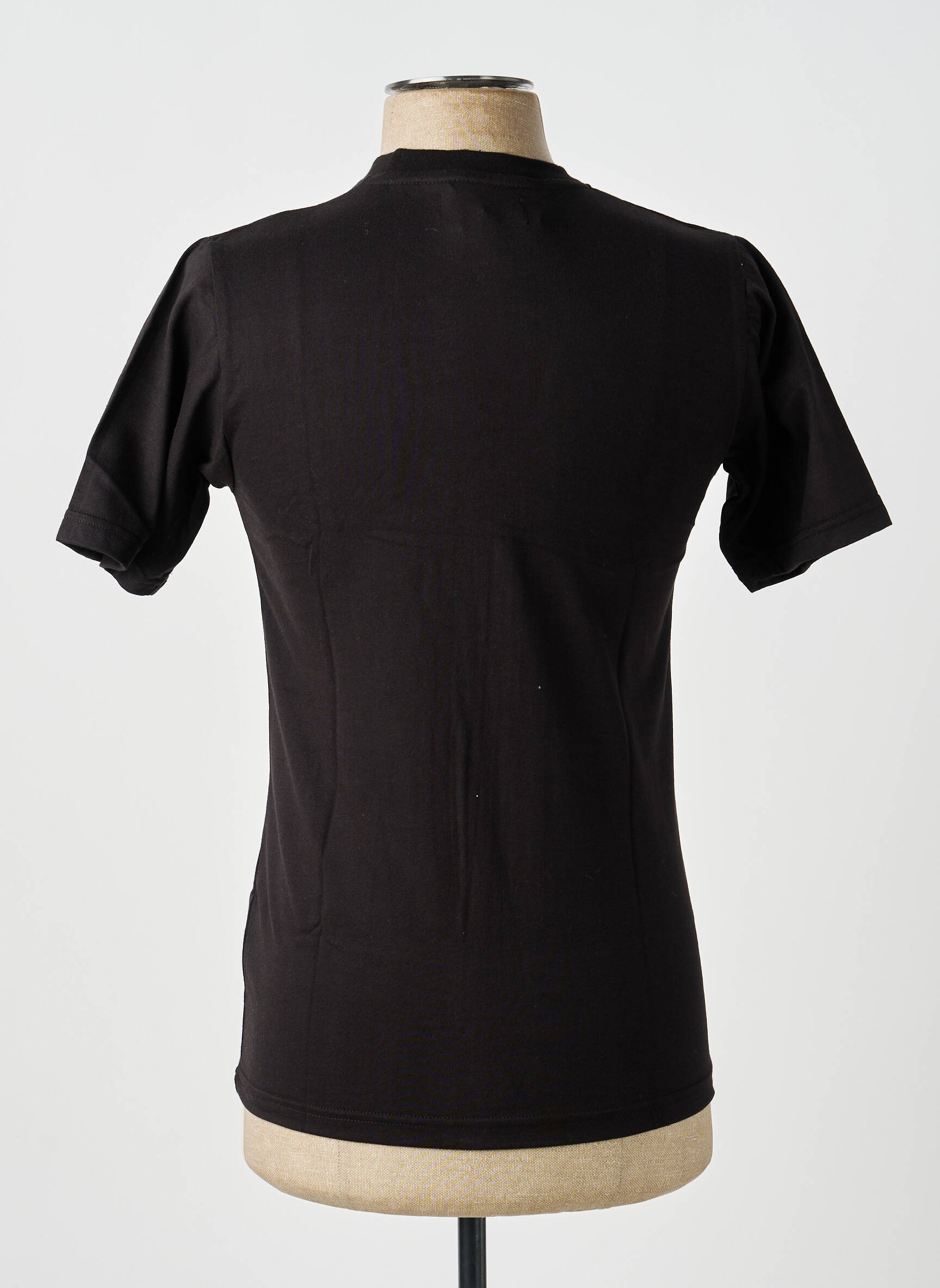 Tricou broderie mâneci scurte negru GWEN & BLACK bărbat