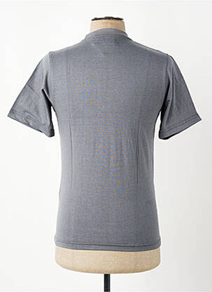 Tricou broderie mâneci scurte gri GWEN & BLACK bărbat