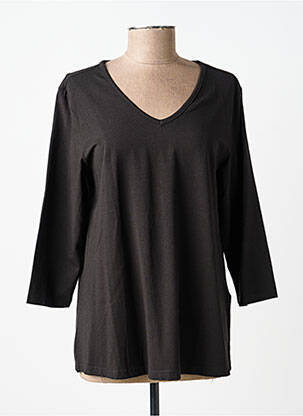 Tricou mâneci 3/4 mâneci 3/4 negru CISO femeie