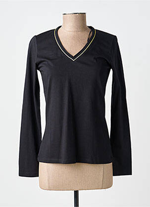 Tricou mâneci lungi mâneci lungi negru JULIE GUERLANDE femeie