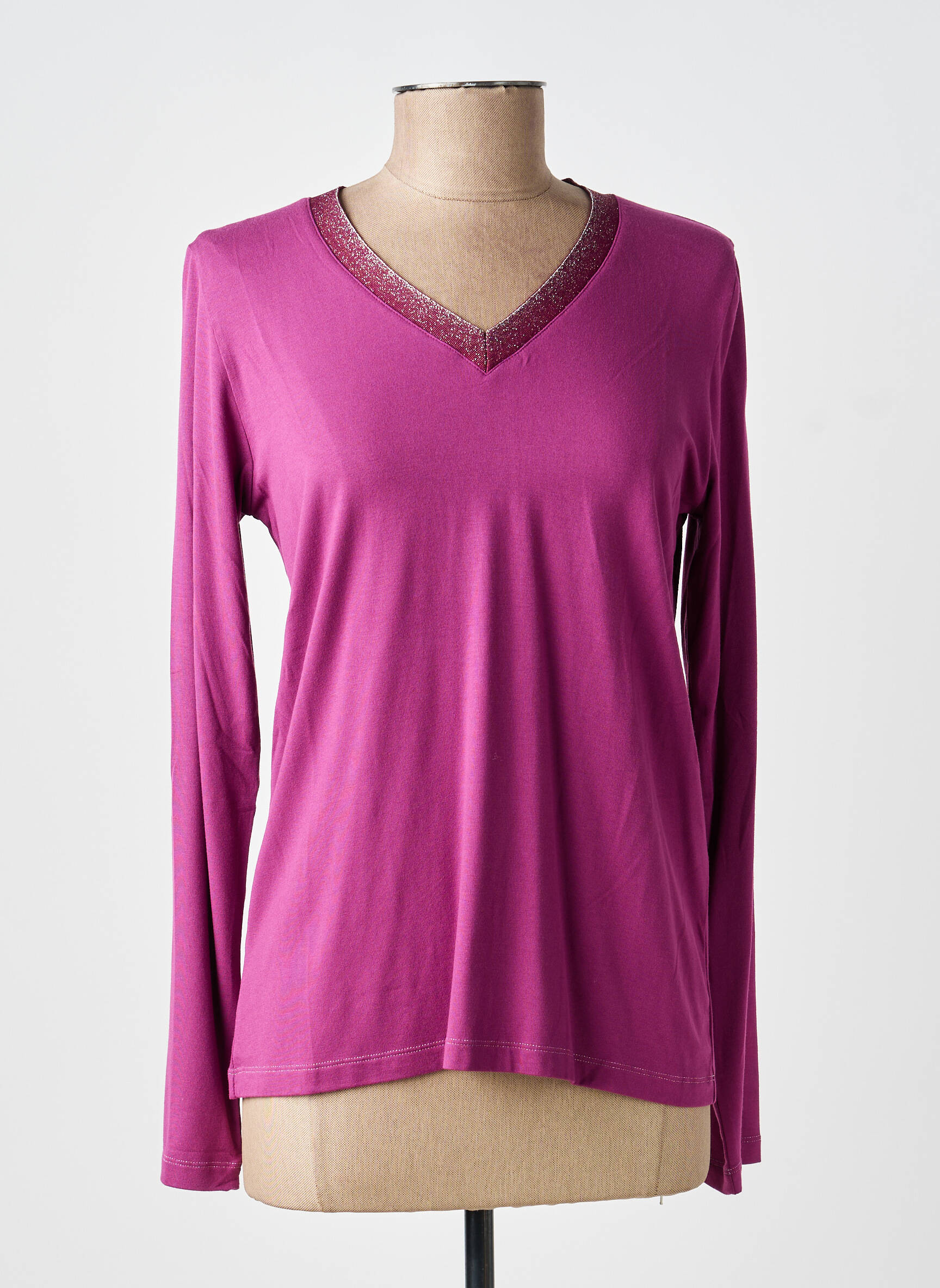 Tricou mâneci lungi mâneci lungi violet KANOPE femeie