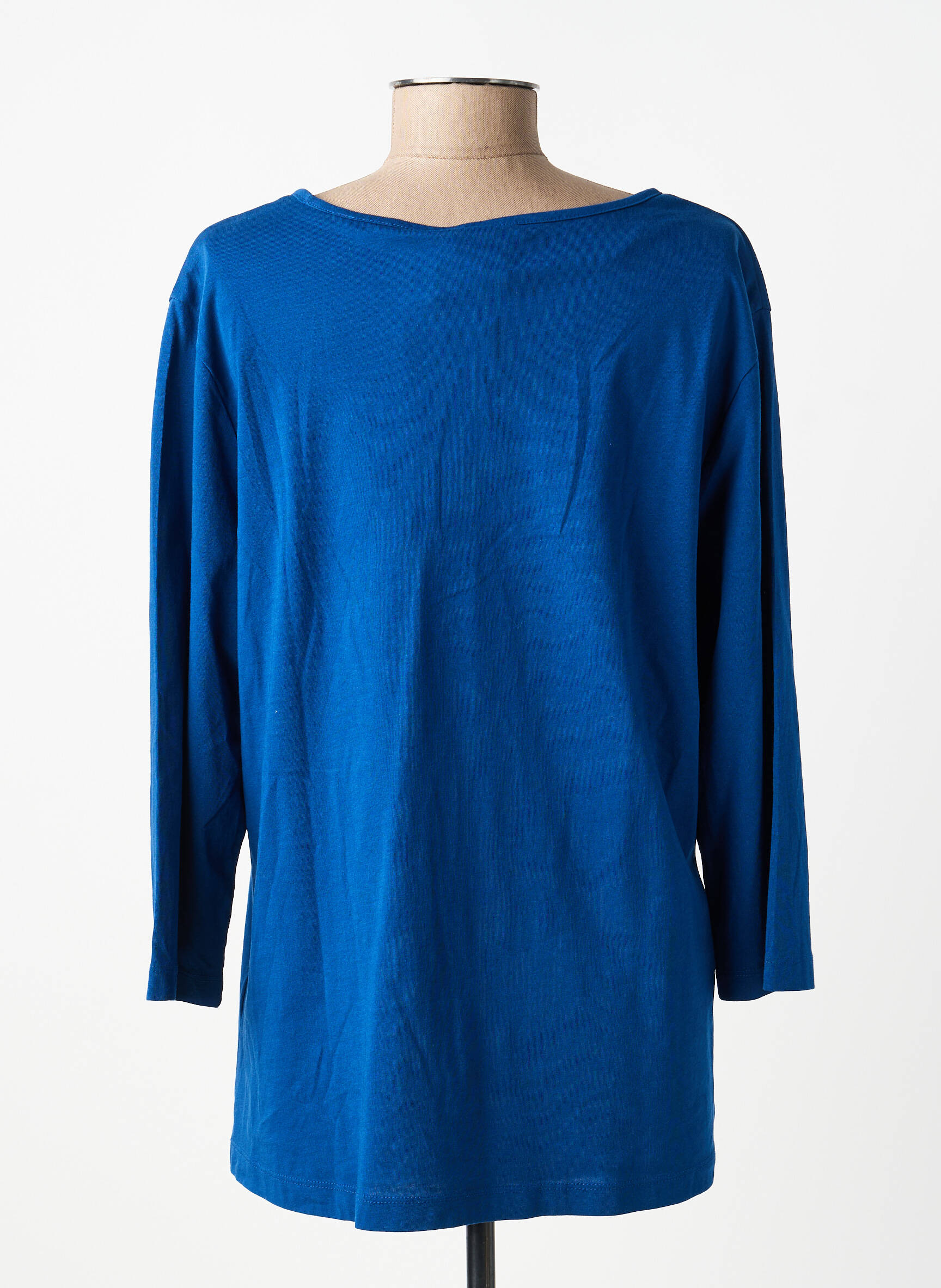 Tricou mâneci 3/4 mâneci 3/4 albastru CISO femeie