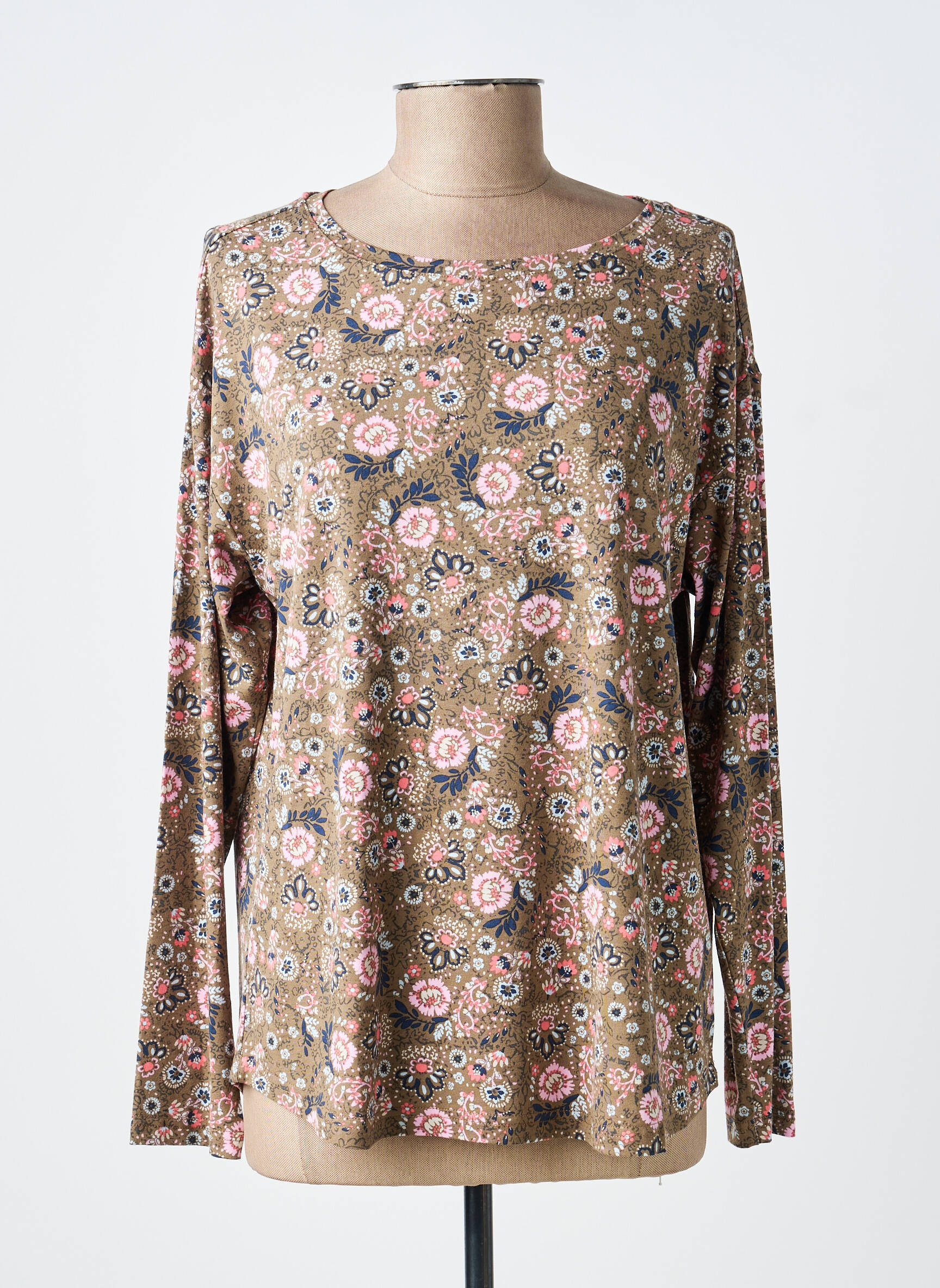 Tricou mâneci lungi mâneci lungi maro JENSEN femeie