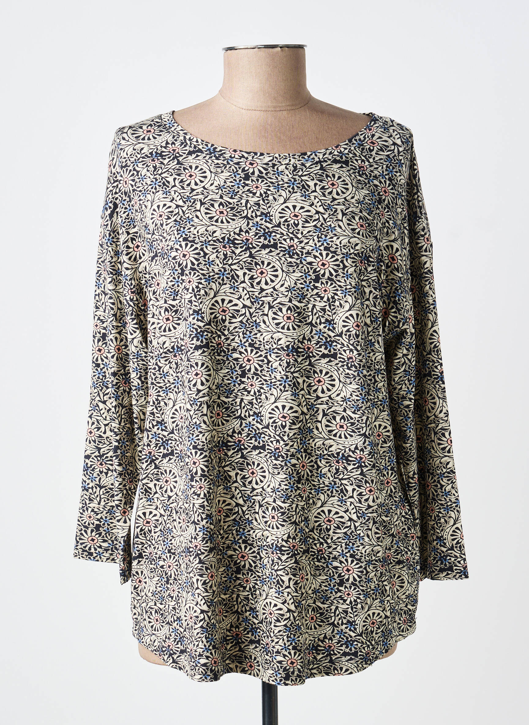 Tricou mâneci 3/4 mâneci 3/4 negru JENSEN femeie