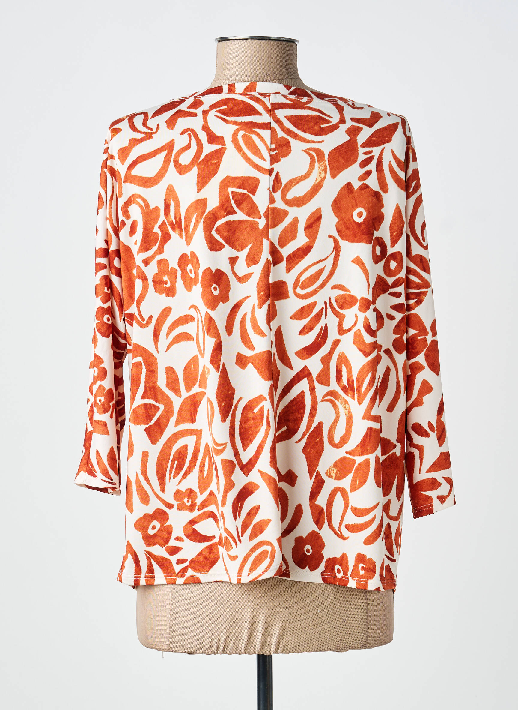 Tricou mâneci 3/4 mâneci 3/4 maro HALOGENE femeie