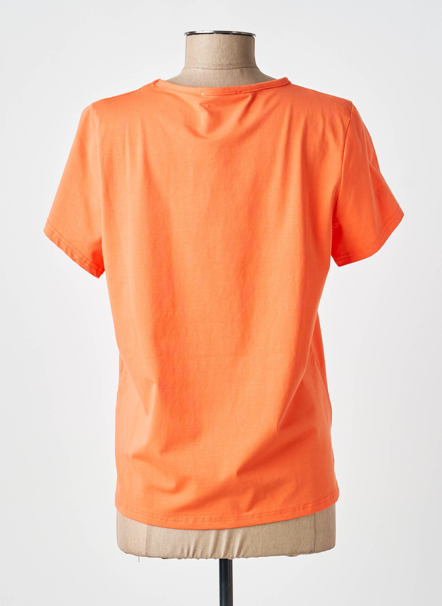 Tricou elasticitate mâneci scurte portocalie MCM femeie