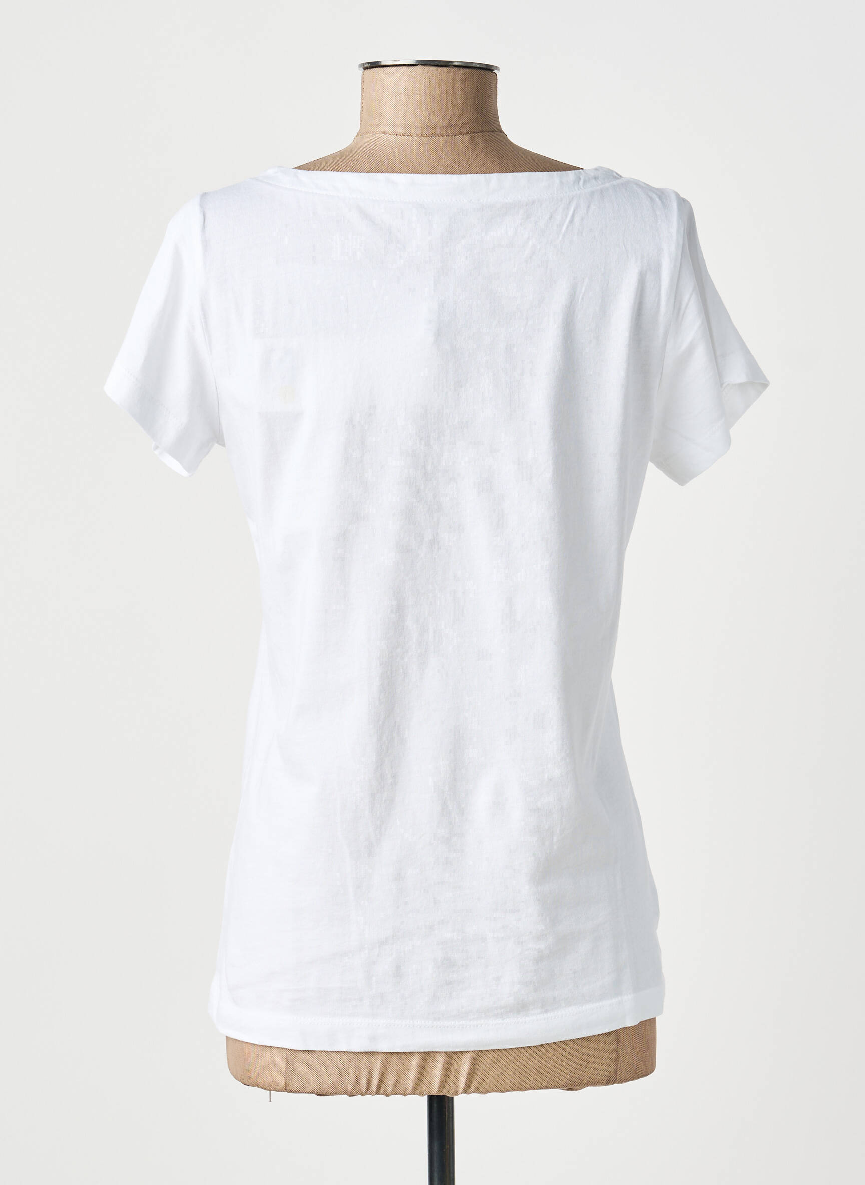 Tricou elasticitate mâneci scurte alb AGATHE & LOUISE femeie