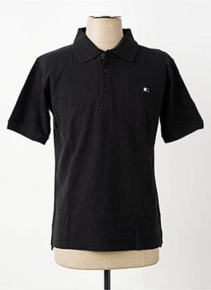 Polo croială dreaptă mâneci scurte negru GWEN & BLACK bărbat