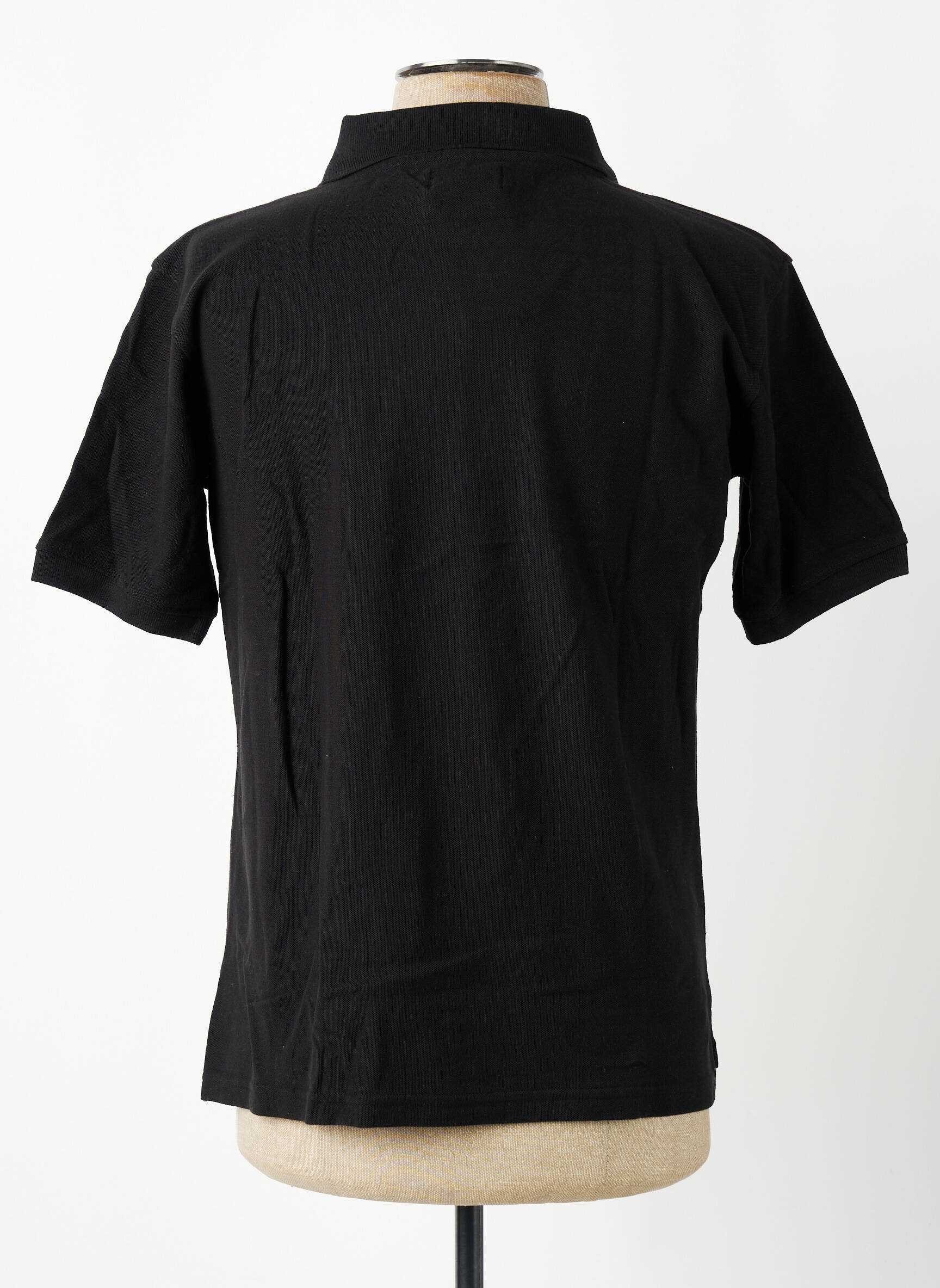 Polo croială dreaptă mâneci scurte negru GWEN & BLACK bărbat