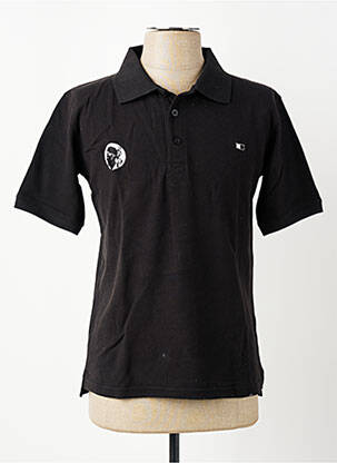 Polo croială dreaptă mâneci scurte negru GWEN & BLACK bărbat