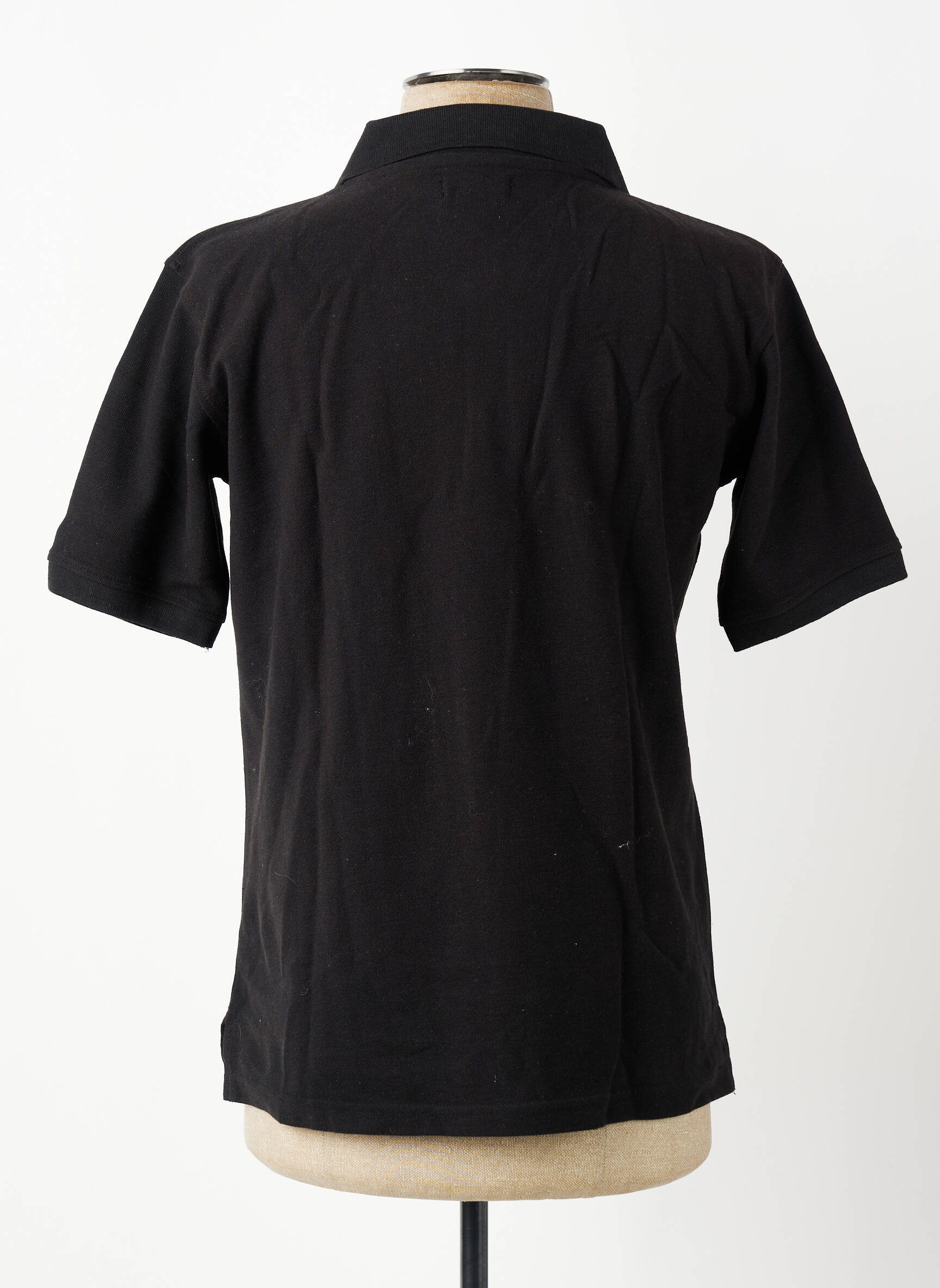Polo croială dreaptă mâneci scurte negru GWEN & BLACK bărbat