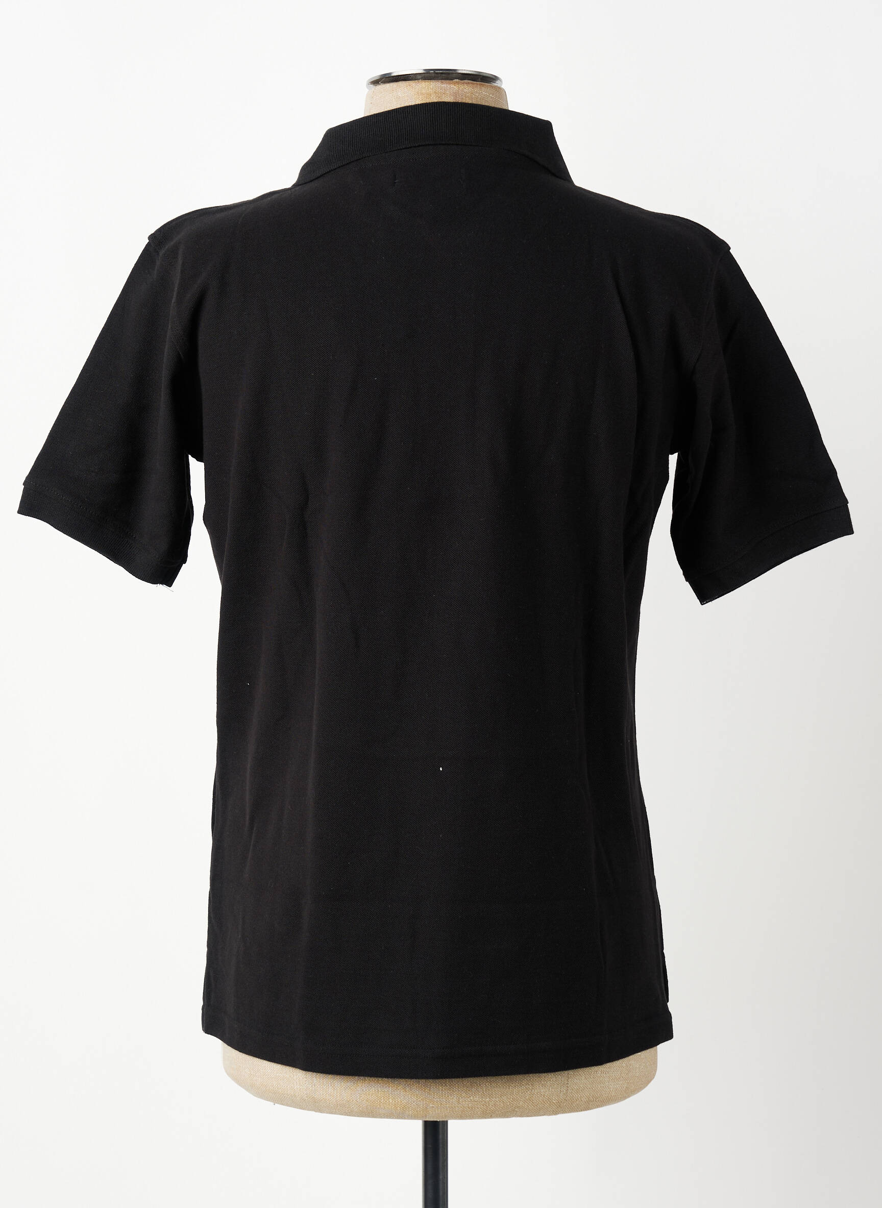 Polo croială dreaptă mâneci scurte negru GWEN & BLACK bărbat