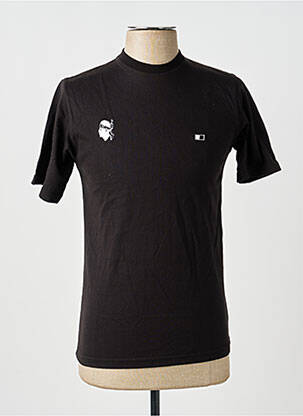 Tricou broderie mâneci scurte negru GWEN & BLACK bărbat