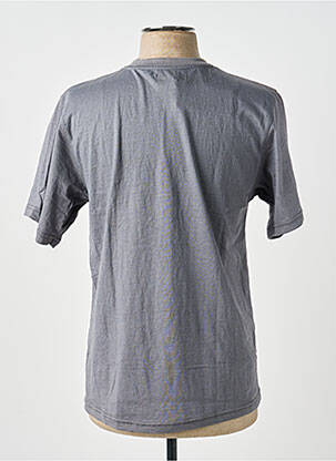 Tricou broderie mâneci scurte gri GWEN & BLACK bărbat